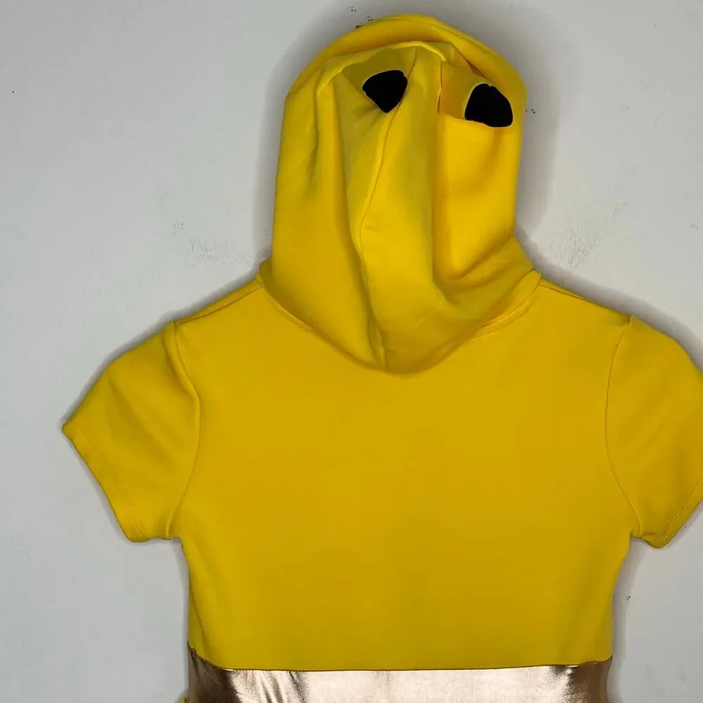 Pokémon Girls 10/12 Pikachu Hooded Tulle Dress Gold Lightning Cosplay Kidcore